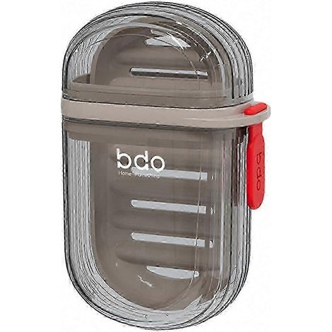 Seifenbox mit Deckel, 4er-Set – Tragbare Box für feste Seife, kompakter Reisebehälter für Seifenstücke (1/5)