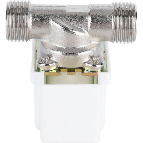Électrovanne unidirectionnelle normalement fermée 1/2 pouce filetage externe, vanne électrique eau DC 24V (1/5)