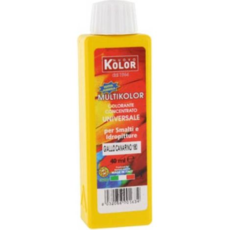 12 x COLORANTE UNIVERSALE 40 ML GIALLO CANARINO 180R