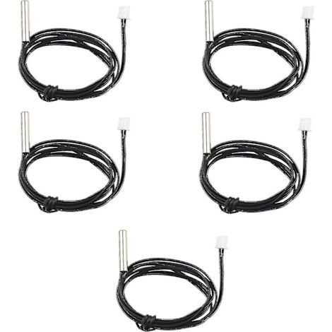 Lot de 5 sondes de température à thermistance NTC 10k 1% 3950 étanches (1/4)
