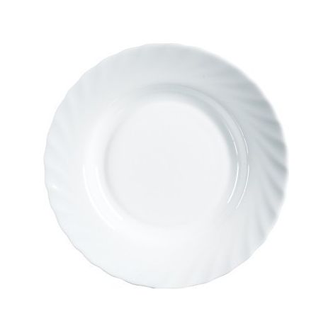 Plato Mesa Hondo 22,5Cm Redondo Trianon Blanco Cristal Luminarc