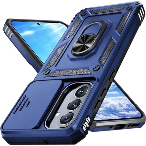 (Bleu, Galaxy A26) Étui de téléphone 2-en-1 robuste et durable de qualité militaire, résistant aux chocs, pour Samsung. (1/5)