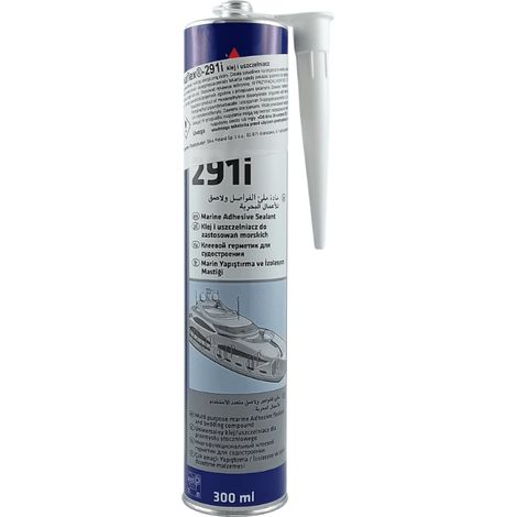 Sikaflex 291i 300ml weißes Polyurethan-Dichtmittel, flexibel, vibrationsbeständig, wasserdicht, Klebstoff für Yachten und Schiffe