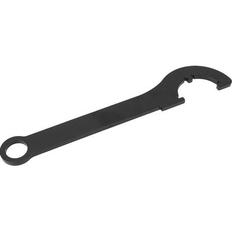 Clé à molette de couleur noire, conception ergonomique Portable 45, outil à crochet en acier pour machines (1/5)