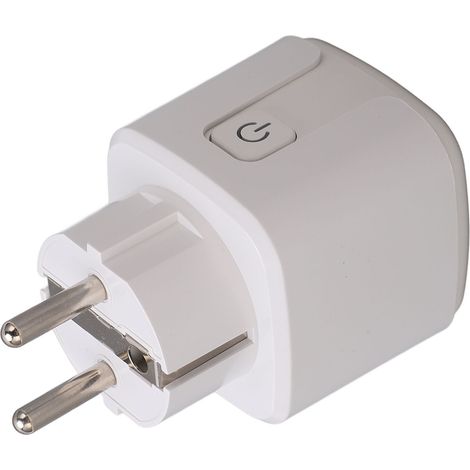 Prise connectée Wi-Fi, minuterie multifonctionnelle, prise électrique intelligente contrôlée par application, universelle pour les chambres et les bureaux, prise standard européenne, AC100-240V. (1/5)