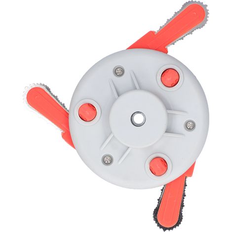 Tête de coupe-bordures à 3 lames double usage avec fil de coupe, accessoire pour débroussailleuse et tondeuse à gazon (1/5)