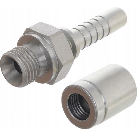 Raccordo per Tubo Alta Pressione G1/4 M DN6 – Acciaio 12,3 x 16 x 27 mm  Compatibile con Idropulitrici  Alta Tenuta e Durata