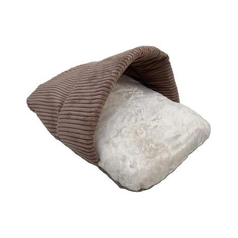 Lebon Katzenhöhle Lucy 60 x 40 x 30 cm braun Bett