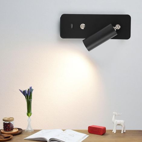 Asixxsix Lampe murale LED Liseuses murales, Tête de lit ajustable (1/5)