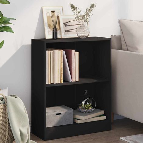 vidaXL Libreria Nera 60x24x76 cm in Legno Multistrato (1/5)