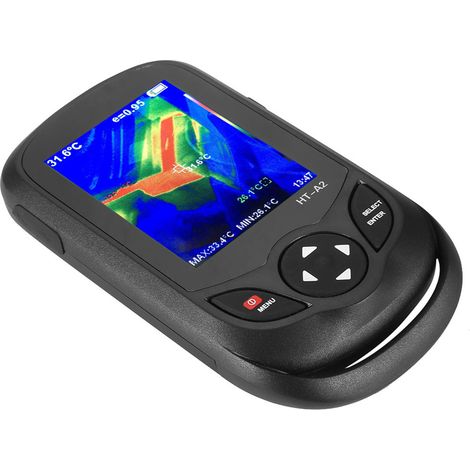 Détecteur de caméra thermique infrarouge HT-A2 avec écran TFT de 3,2 pouces, prise standard européenne 100-240 V. (1/5)