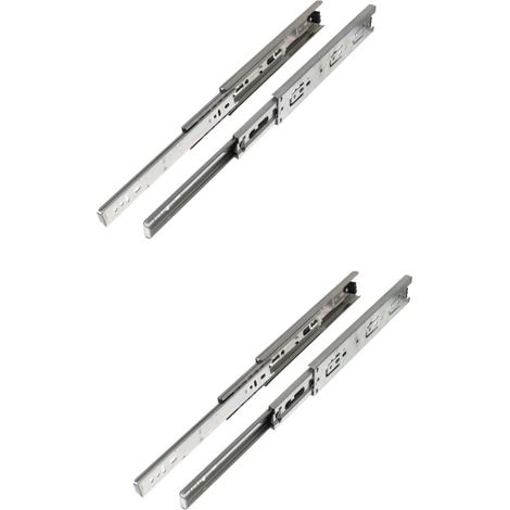 2 glissières de tiroir robustes et silencieuses, rails robustes, à par (1/5)