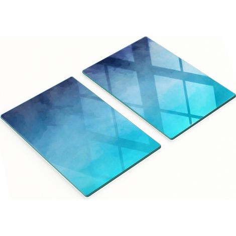 Tableros decorativos multifuncionales de cocina, vidrio templado ahumado, 2x40x52 cm (1/5)