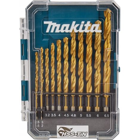 Punte per trapano Makita d-72855 rivestimento TIN 13 pz