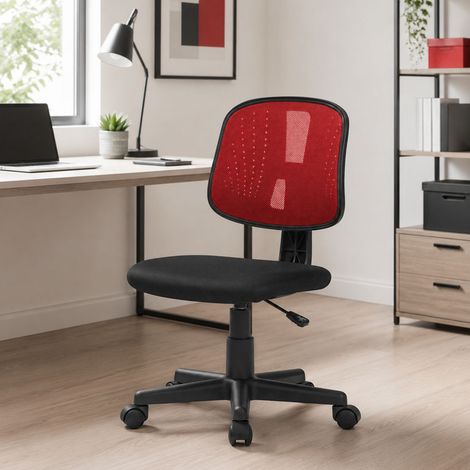 Bürodrehstuhl - Schwarzer Bürosessel mit Rollen (1/3)