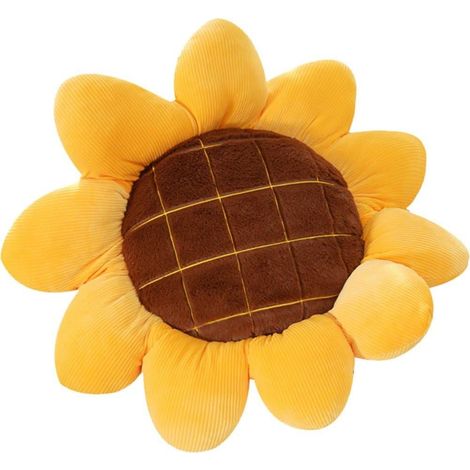 (40 cm) 3D-Sonnenblumenkissen, Sitzkissen, Sonnenblumen-Stuhlkissen, Autokissen, Stuhlkissen, Sofakissen, Bürokissen (1/5)