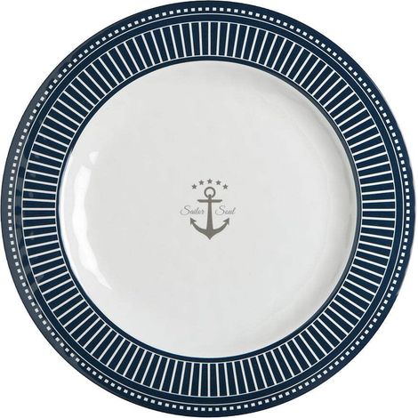Assiette Plate avec Design élégant, Multicolore, Taille Unique