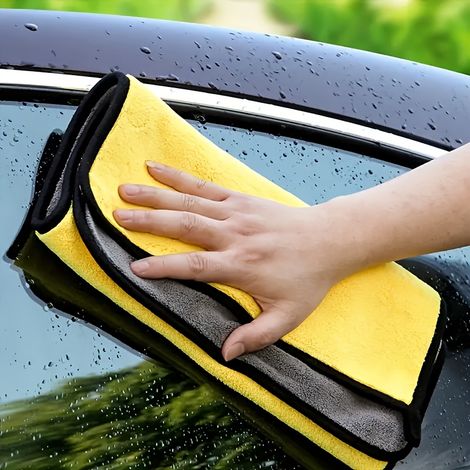 1 pièce Chiffons Microfibre Voiture Ultra-Absorbants – Idéal pour Le Nettoyage, Le Lavage et Le Séchage de la Voiture, Moto et Maison – sans Trace, Doux et Réutilisable
