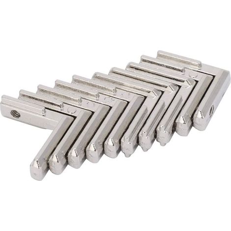 Connecteur angle intérieur – profilé aluminium L – supports acier carbone – EU-2020 (1/5)