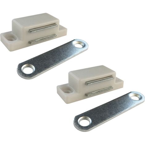 Magnetverschluss Im02, Weiß, 56 x 18 mm, 2 Stück