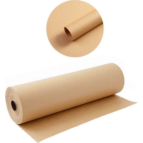 TAISHENGDA-30 Cm - 30 M - Marrón - Kraft - Papel De Regalo - Papel De Envoltura De Alimentos - Ideal Para Manualidades, Envoltura De Regalos, Envoltura De Regalos (1/5)