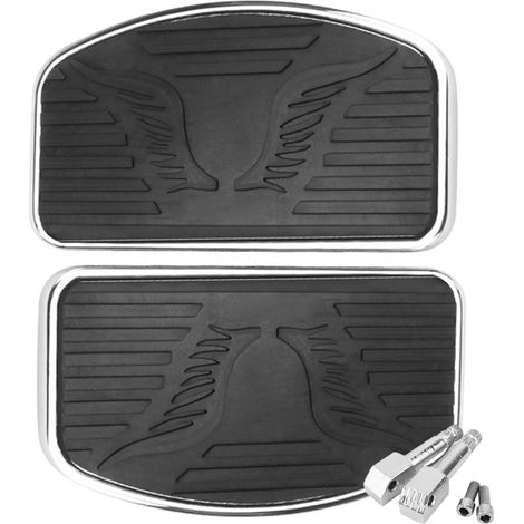 Repose-Pieds Moto, Plateau de Scooter de Remplacement, Repose-Pied Anti-dérapant Aérodynamique pour Randonnée Tout-Terrain Camping (1/5)
