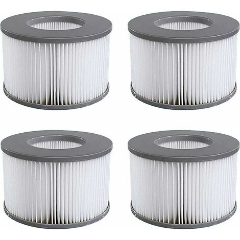 Pack de 4 cartouches filtrantes de remplacement pour piscine gonflable Mspa, jacuzzi - RWCartouche de filtre de piscine (1/5)