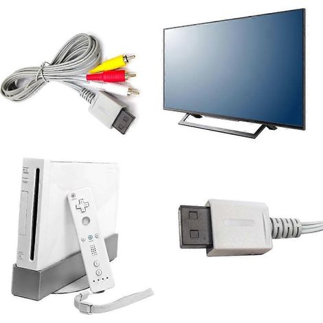 Câble de connexion composite pour consoles, vidéo claire et stable (1/4)