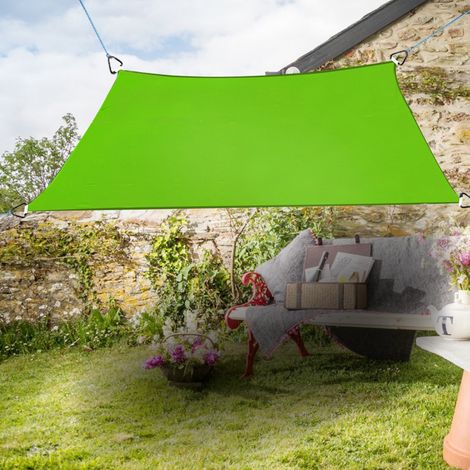 Greenbay Sun Shade Sail Garden Patio Party Sunscreen Awning Canopy 98% UV Block Square Light Green 3.6x3.6m
