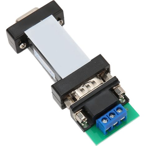 Adaptateur convertisseur série RS232 vers RS485, convertisseur de communication série bidirectionnel RS-232 vers RS-485 avec boîte de jonction, pour la communication de données industrielles longue di (1/5)