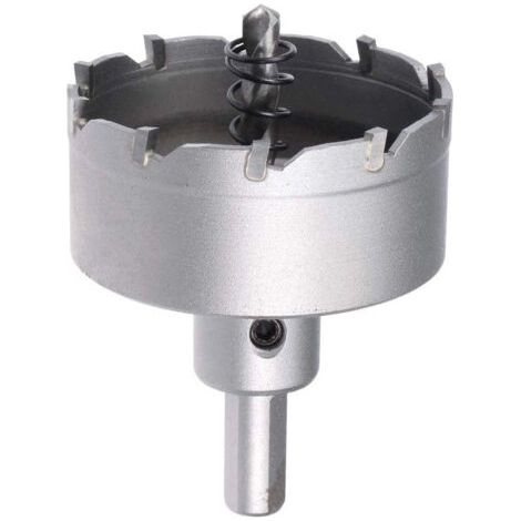 RHG Scie Cloche Carbure Trépan Scie à Trou 60mm Diamètre de Coupe pour 0.5mm-3mm Acier Inox 5mm Métal Feuille (1/4)
