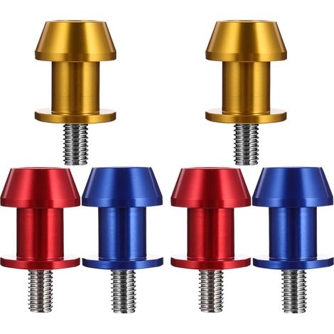 6 piezas de deslizadores de soporte de basculante de aluminio para motocicletas - Coloridos (1/2)