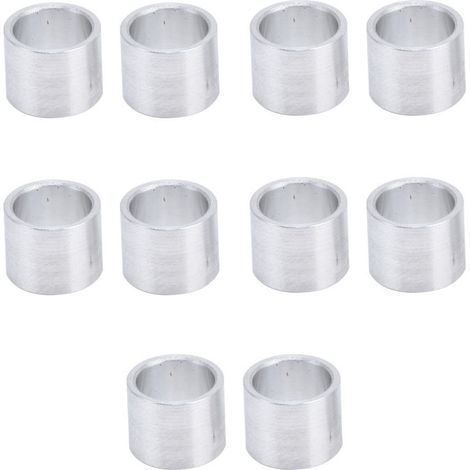 Distanziale in alluminio, distanziale in metallo, distanziale rotondo in alluminio, boccola distanziale non filettata, distanziale esterno liscio non filettato 10 mm -Crezuo