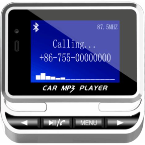 [Recommended] FM12B Bluetooth MP3 car radio with map reader and audio input, as well as FM transmitter (1/4)