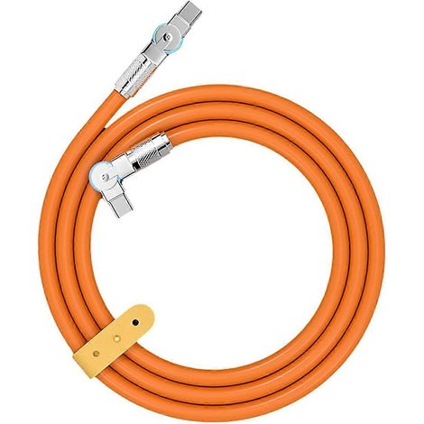 180° drehbares, abgewinkeltes mechanisches Datenkabel, USB-C auf USB-C, für Tablets und Laptops, Schnellladen und Datenübertragung, 1 m (1/5)