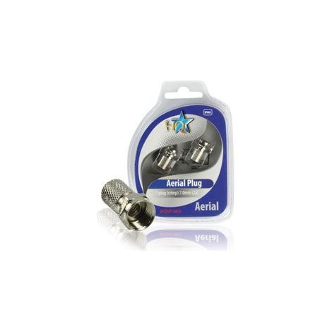 Fiches f 7.0mm à visser (2x) - HQ - Connecteur F mâle - Plaqué nickel