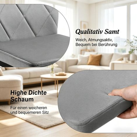 Chaises design pour cuisine, salle à manger, salon, bureau, accueil, salle d'attente (lot de 4 uniquement) (1/5)