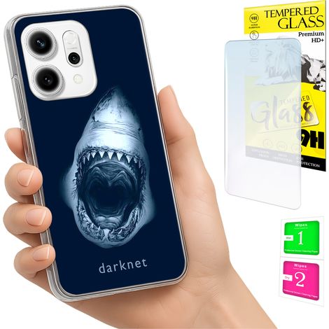 Custodia per Oppo Reno 14F / 14 FS 5G, cover fotografica, cover posteriore + vetro 9H (1/5)