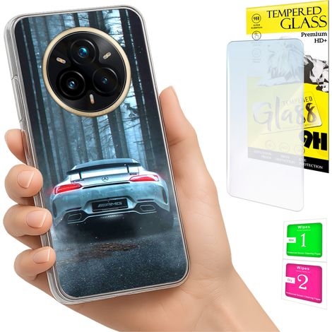 Schutzhülle für Realme 14 Pro+ 5G / 14 Pro Plus 5G: Rückseite + 9H-Glas (1/5)