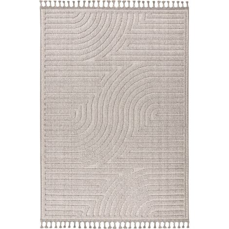 Tapis intérieur argent brillant robuste et moderne - 230 x 160 cm (1/5)