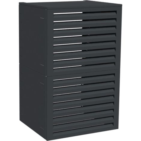 Cache clim acoustique extérieur Atole aluminium 157x100x84cm gris