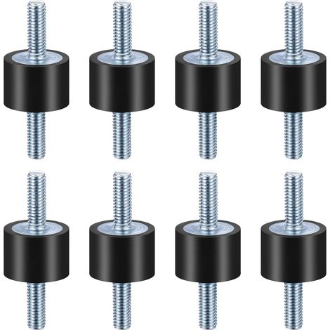 piezas para bloque silencioso M6, bloque silencioso de goma, soportes de goma antivibración, soportes de amortiguador de goma M6 (VV20 x M6 x 18) (1/5)