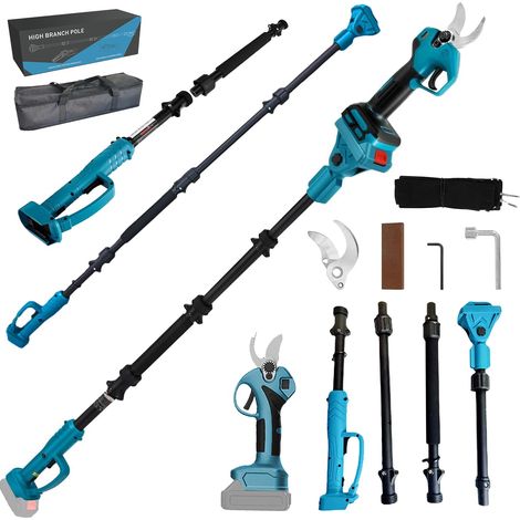 Sécateur sans fil compatible avec 21 V, diamètre de coupe max 30 mm, moteur sans balais pour coupe d'arbres, coupe-branches pour jardin, sans batterie (1/5)