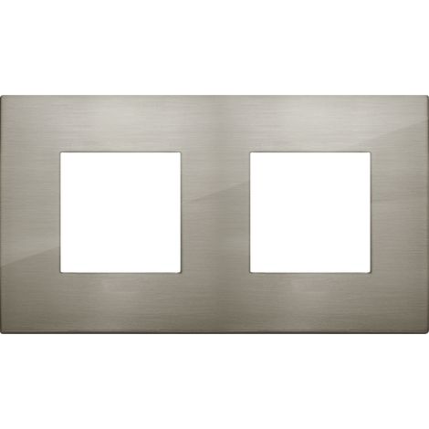 VIMAR - 19643.08 Plaque 4M (2+2)int71 CL acier brossé