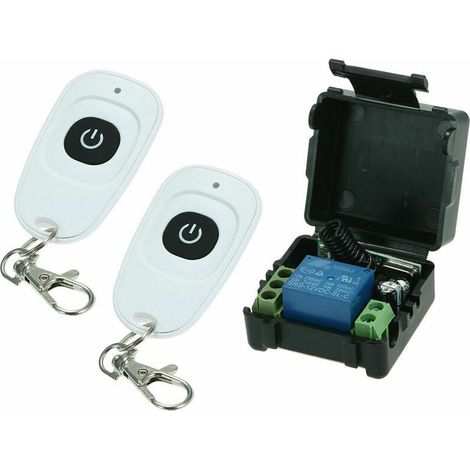 Récepteur Radiofréquence 433 MHz - DC 12 V - 1 Canal - Pour Porte Automatique Portail Luminaire Sécurité Domestique - Récepteur ×1