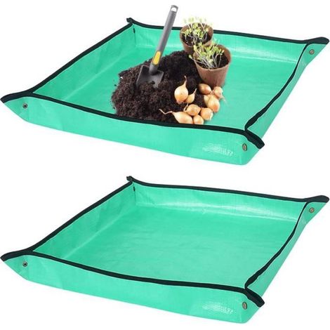 Tapis De Jardinage - 100 x 100 cm - Imperméable - Pliable - 2 Pièces (1/4)