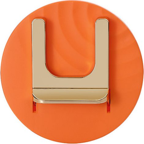 Support mural pour lisseur/lisseur combiné avec ventouse, idéal pour les salles de bain et les toilettes - Orange