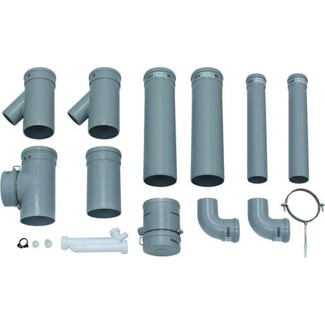 Vaillant Basis-Anschluss-Set DN 130 PP für 2 Geräte / 2er-Kaskade, 0020042761