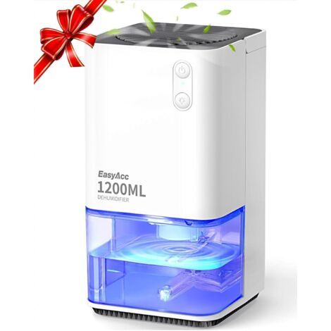 Pair - Mini déshumidificateur portable 1200ml déshumidificateur automatique petite chambre déshumidificateur silencieux économe énergétique pour chambre salle de bains bureau armoire (1/5)
