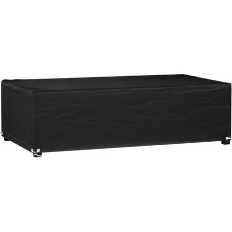 Gartenmöbel-Abdeckung 8 Ösen 125x70x35 cm Rechteckig